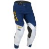 Nohavice EVOLUTION DST, FLY RACING - USA 2022 (modrá/biela/zlatá) 38