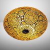 Orient stropná lampa stropnica mozaika Melon AMBER Ø38
