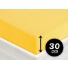 Froté napínacie prestieradlo na vysoký matrac FR-003 Žlté 100 x 200 - výška 30 cm