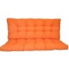 Nábytek PEGAS Polstr na zahradní houpačku 130 cm - látka oranžový melír
