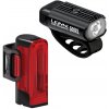 Lezyne Hecto Drive 500XL / Strip Drive 300+ Pair - Black/Black uni
