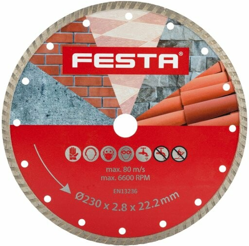 kotúč diamantový 230mm FESTA TURBO