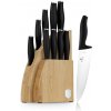 Súprava nožov so stojanom BAMBOO 10 ks Matte Black Collection BH-2979