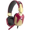 E-blue IRON MAN EHS908 herné slúchadlá s mikrofónom, drôtové, červené, 2x 3.5 mm jack + USB