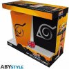ABYstyle Dárková sada Naruto Shippuden sklenice zápisník odznak 400 ml
