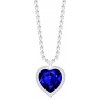 Preciosa Moderný náhrdelník modré srdce s českým krištáľom 2025 68