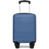 Príručný ABS+PC kufor s odnímateľnými kolieskami Kono 22L - navy - 45x30x20 cm