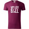 Volleyball nápis - Tričko z organickej bavlny - 3XL ( Fuchsiová )