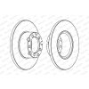 Brzdový kotúč FERODO (Federal-Mogul) FCR116A