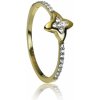 GOLDIE zlatý prsteň Star LRG501.TR