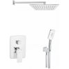 Invena Sprchová souprava s dešťovou sprchou, chrom BS-28-0K2-A pod omítku