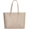 vrúbkovaná shopper kabelka Olympia Béžová