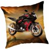 Jerry Fabrics Vankúš Motorka red Polyester 40x40