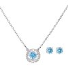 Swarovski súprava šperkov s modrými kryštálmi sparkling dance 5480485