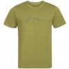 Alpine Pro NOGER pánske zelené tričko z nemačkavého materiálu - 5XL