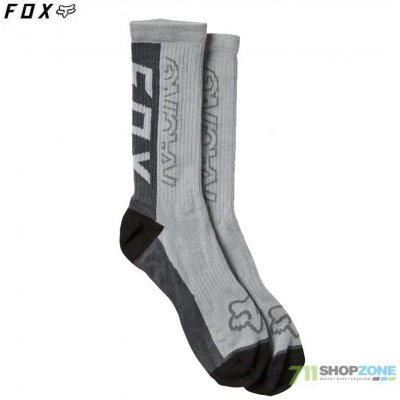 Fox Skew Crew Sock Steel Grey