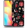 Picasee silikónový čierny obal pre Xiaomi Mi Note 10 Lite - Christmas
