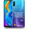 Picasee silikónový prehľadný obal pre Huawei P30 Lite - Kazma - MŮŽETE DOKÁZAT, CO BUDETE CHTÍT