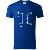 Súhvezdie - Gemini - Blíženci - Tričko z organickej bavlny - S ( Kráľovská modrá )