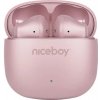 Niceboy Beans 4 POP ružová / Bezdrôtové slúchadlá s mikrofónom / Bluetooth 5.4 / IPX4 / nabíjacie púzdro (8594182431230)