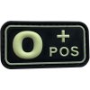 WARAGOD nášivka O POS PVC Patch Glow in the Dark