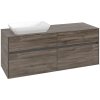 VILLEROY & BOCH Collaro závesná skrinka pod umývadlo na dosku (umývadlo vľavo), 4 zásuvky, 1400 x 500 x 548 mm, Stone Oak, C11700RK