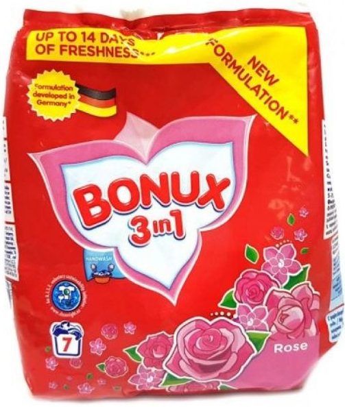 Bonux Rose prací prášok na ručné pranie 7 PD 400 g