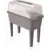 Prosperplast RESPANA PLANTER Set truhlík s vekom 77 cm sivý kameň DREP770