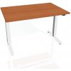 Hobis Pracovný stôl Motion, ZO, 2S, 120x70,5-120,5x80 cm, čerešňa/biela