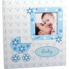 Detský fotoalbum na rožky BABY BUGGY modrý
