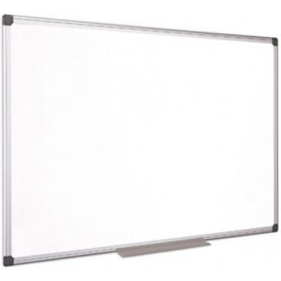 Biela tabuľa, magnetická, smaltovaná, 90x120 cm, hliníkový rám, VICTORIA