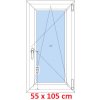 Soft Plastové okno 55x105 cm, otváravé a sklopné