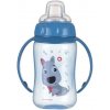 Canpol Babies treningovy hrncek s makkym naustkom 320ml Cute Animals modrá