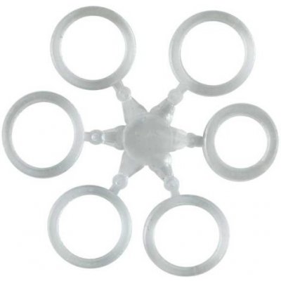 MIVARDI - Elastické krúžky na nástrahy 10 mm - číra