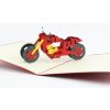 3D prianie Červená motorka