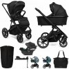 MUUVO SET Kočík 4v1 Slick 2.0 set Classic black + CYBEX Aton B2 i-Size + základňa VP-F188560