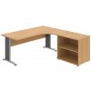 OFFICE PRO s.r.o. HOBIS kancelársky stôl pracovný, zostava ľavá - CE 1800 HL, dub