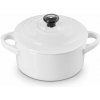 Le Creuset - mini hrniec 10 cm/ 0,25 l - biely