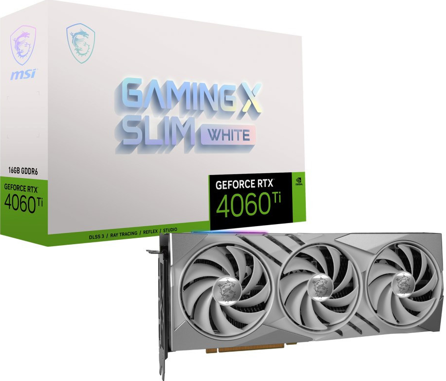 MSI GeForce RTX 4060 Ti GAMING X SLIM WHITE 16G