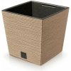 Kvetináč Prosperplast FURU SQUARE LOW ECO WOOD 30 cm naturo