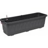 Hrantík samozavlažovací PLASTKON Fantázia antracit 80cm