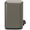 Brabantia pedálový odpadkový koš Bo 11 + 23 l Platinum
