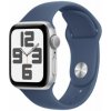 Apple Watch SE (2024) GPS 40mm Silver Alu Case, Denim Sport Strap M/L EU MXED3
