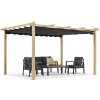 Garden Point terasová pergola 3x4 m Barbados woodlike-anthracite