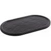 APS Oválný podnos 280x155x10 mm, černý | APS, Slate