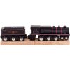 Hračka Bigjigs Rail Drevená replika lokomotívy Black 5