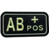WARAGOD nášivka AB POS PVC Patch Glow in the Dark