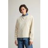 MIKINA WOOLRICH LIGHT FLEECE CREWNECK MILKY CREAM