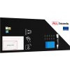 Bezrámová magnetická křídová tabule magnetický panel SLIMboard 305x122 cm, NFCH305x122