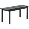 Muuto Lavica Linear Steel Bench 110 cm, black